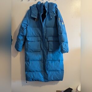 Blue Puffer Coat